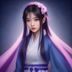卷轴绘师头像，资深同人漫画创作者，手持画笔的艺术家形象
